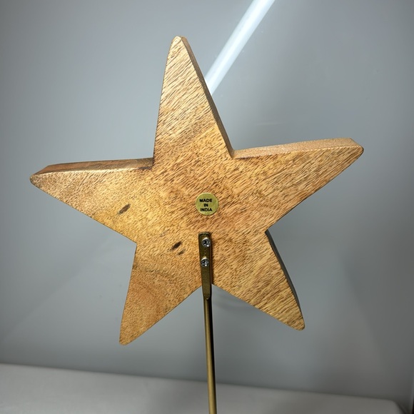 Wood Star Christmas Tree topper - Picture 4 of 6